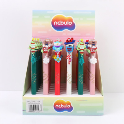 Golyóstoll karácsonyi figurák függővel 36 db/display Nebulo