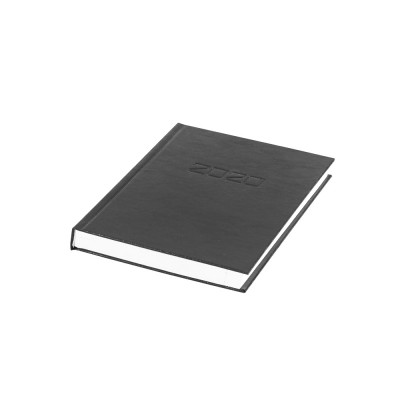 Határidőnapló agenda Standard A/5, napi, fehér lapokkal (fekete) 2026. Sakota