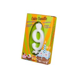 Számgyertya csomagolt 9 fehér Egyéb termékek Egyéb