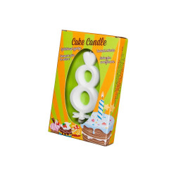 Számgyertya csomagolt 8 fehér Egyéb termékek Egyéb