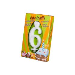 Számgyertya csomagolt 6 fehér Egyéb termékek Egyéb