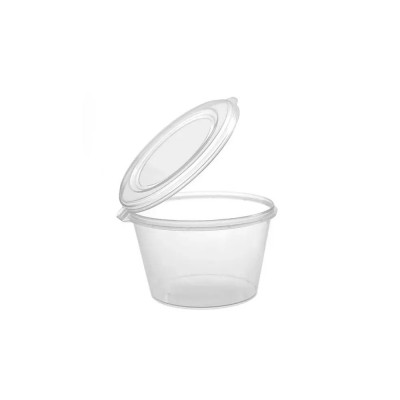 Elviteles doboz szószos/öntetes egybefedeles tál 100 ml PP 50 darab/csomag átlátszó z