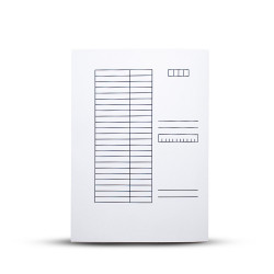 Iratgyűjtő, pólyás dosszié A4, 230g. karton táblázatos noname fehér Író- irodaszer, papíráru Egyéb