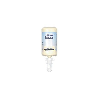 Folyékony szappan utántöltő 1 liter enyhén illatosított Premium S4 Tork_424501 sárga