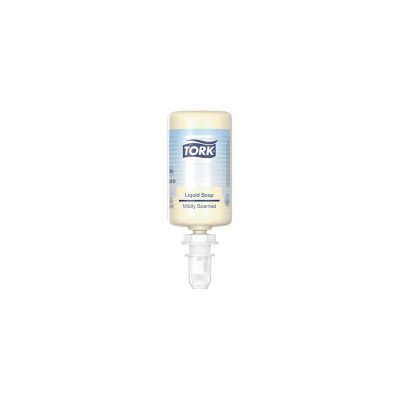Folyékony szappan utántöltő 1 liter enyhén illatosított Premium S4 Tork_424501 sárga