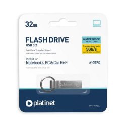 Pendrive 32Gb. USB 3.2 metal Platinet