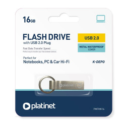 Pendrive 16Gb. USB 2.0 metal Platinet