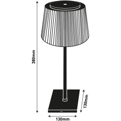 Asztali LED lámpa, USB, 4W, 4000K, AVIDE, fehér
