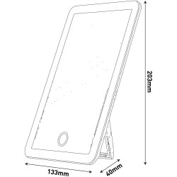 Világítós sminktükör, LED, 3,5W, AVIDE, adapterrel