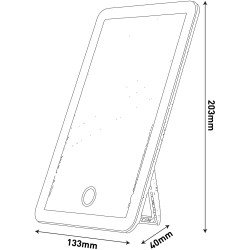 Világítós sminktükör, LED, 3,5W, AVIDE, adapterrel