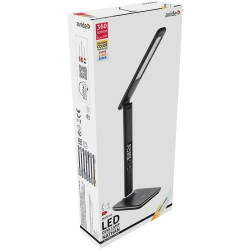 Asztali LED lámpa, Nathan, kijelzős, 6W, 5000K, AVIDE, fekete Iroda üzemeltetés, munkavédelem Avide