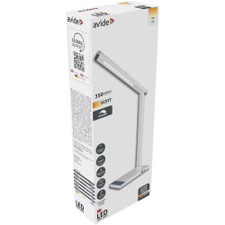 Asztali LED lámpa, Scott, 12W, 5000K, AVIDE, fehér Iroda üzemeltetés, munkavédelem Avide