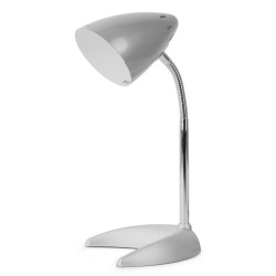Asztali lámpa, Basic, C-talpas, max. 40W, AVIDE, ezüst Iroda üzemeltetés, munkavédelem Avide