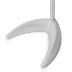 Asztali lámpa, Basic, C-talpas, max. 40W, AVIDE, ezüst