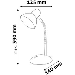 Asztali lámpa, Basic Simple, max. 40W, AVIDE, sárga