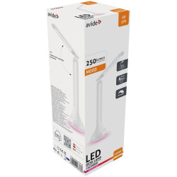 Asztali LED lámpa, RGB hangulatvilágítás, 4W, 4000K, AVIDE, fehér Iroda üzemeltetés, munkavédelem Avide