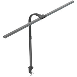 Asztali LED lámpa, duplafejű, 18W, AVIDE, fekete Iroda üzemeltetés, munkavédelem Avide