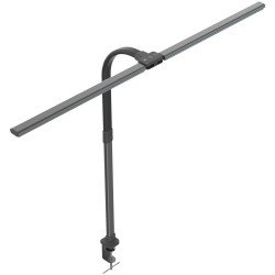 Asztali LED lámpa, duplafejű, 18W, AVIDE, fekete Iroda üzemeltetés, munkavédelem Avide