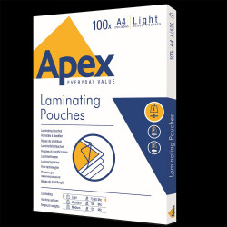 Lamináló fólia A4, 80 mic. 100 db/doboz, Apex Light Irodatechnika, kellékei Apex