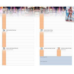 Diák zsebkönyv 125mmx205mm, fehér lapokkal 2026/2027 tündér Realsystem