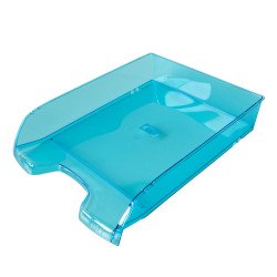 Irattálca műanyag 550 extra széles 345x270x67mm, Bluering®, áttetsző kék Irattálca Bluering