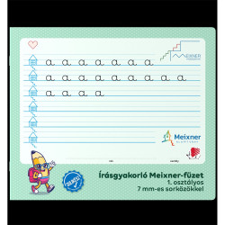 Füzet iskolai, 32lap, írás gyakorló 1.osztályos fekvő Süni Meixner Író- irodaszer, papíráru Ico