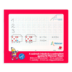 Füzet iskolai, 32lap, szám gyakorló előírt 1.osztályos fekvő Süni Meixner Író- irodaszer, papíráru Ico