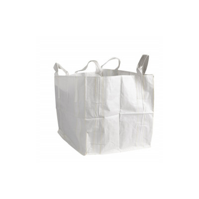 Zsák BIG-BAG 90x90x100 cm 1 tonna teherbírás alul zárt 4 füllel fehér