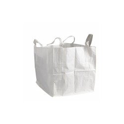 Zsák BIG-BAG 90x90x100 cm 1 tonna teherbírás alul zárt 4 füllel fehér Iroda üzemeltetés, munkavédelem Egyéb