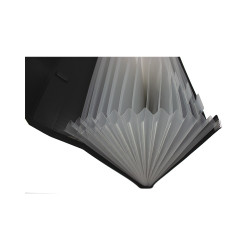 Irattartó táska, harmonikatáska, 13 rekeszes füles csatos EVOffice fekete