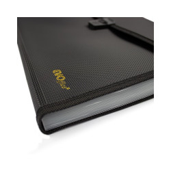 Irattartó táska, harmonikatáska, 13 rekeszes füles csatos EVOffice fekete