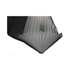 Irattartó táska, harmonikatáska, 13 rekeszes füles csatos EVOffice fekete