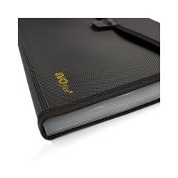 Irattartó táska, harmonikatáska, 13 rekeszes füles csatos EVOffice fekete