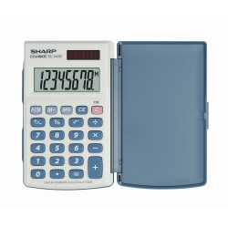 Zsebszámológép 8 digit Sharp EL-243S fehér