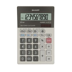 Számológép asztali 10 számjegyes Sharp ELM711PGGY fehér Irodatechnika, kellékei Sharp