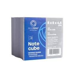 Kockatömb 8x8x6,5cm, ragasztás nélküli, Bluering® Extra fehér
