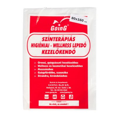 Masszázslepedő egyszer használatos 80 x 160 cm fehér 50 g-os Basic