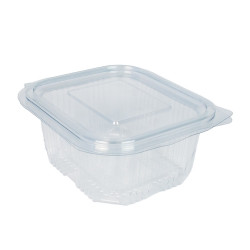 Salátás tál egybefedeles PET 375 ml 100 db/csomag