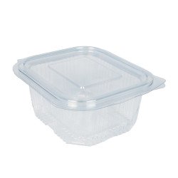 Salátás tál egybefedeles PET 375 ml 100 db/csomag