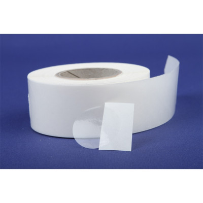 Etikett címke, 40mm, körcímke tekercses, PP 1000 db/tekercs átlátszó