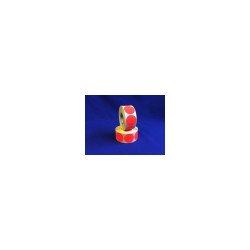 Etikett címke, 38mm, körcímke tekercses, 1000 címke/tekercs fluo piros Etikett - címke Egyéb