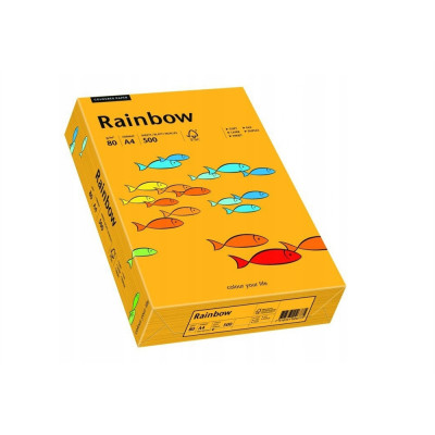 Másolópapír, színes, A4, 80g. Rainbow® 500ív/csomag, 22 közép narancssárga