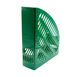 Iratpapucs 8cm, műanyag, 80x327x253mm, ARK zöld Iratpapucs ARK