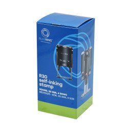 Bélyegző kör 30mm-es R30 fekete ház natúr párna kör lenyomat Bluering®