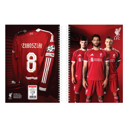Füzet spirál A4, 70lapos, kockás 10 db/csomag Liverpool