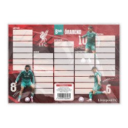 Órarend egylapo, Liverpool, 25 db/csomag, Nebulo