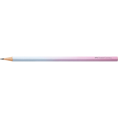 Grafitceruza B, háromszögletű színátmenetes Faber-Castell égkék-rózsa test