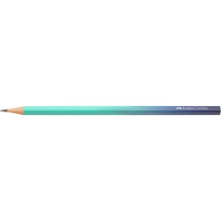 Grafitceruza B, háromszögletű színátmenetes Faber-Castell türkiz-kék test Grafitceruza Faber - Castell