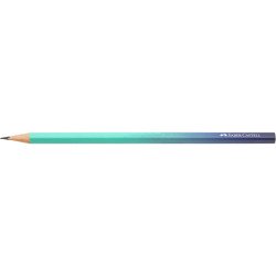 Grafitceruza B, háromszögletű színátmenetes Faber-Castell türkiz-kék test Grafitceruza Faber - Castell