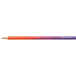 Grafitceruza B, háromszögletű színátmenetes Faber-Castell piros-lila test Grafitceruza Faber - Castell